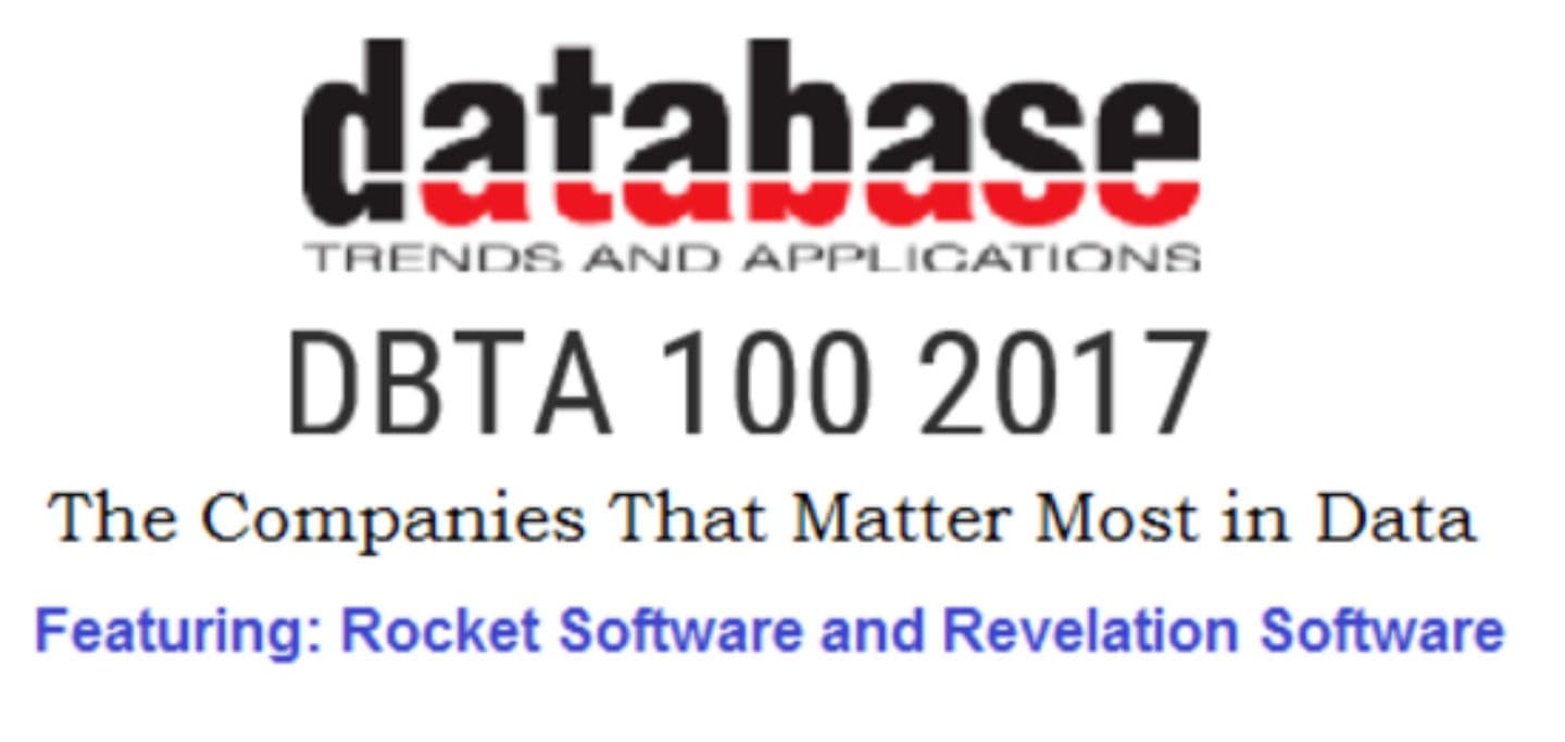 MultiValue and DBTA 100 2017